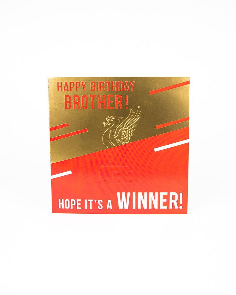 LFC Brother Foil Birthday Card