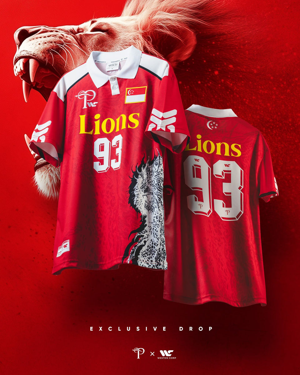 Over The Pitch x Weston Corp Singapore Adult 1993 Jersey (Red