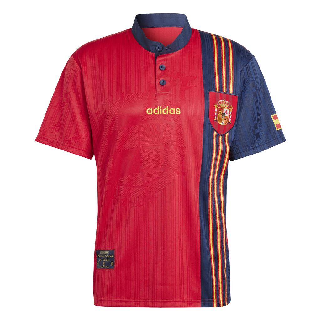 Spain Adult Retro 1996 Home Jersey