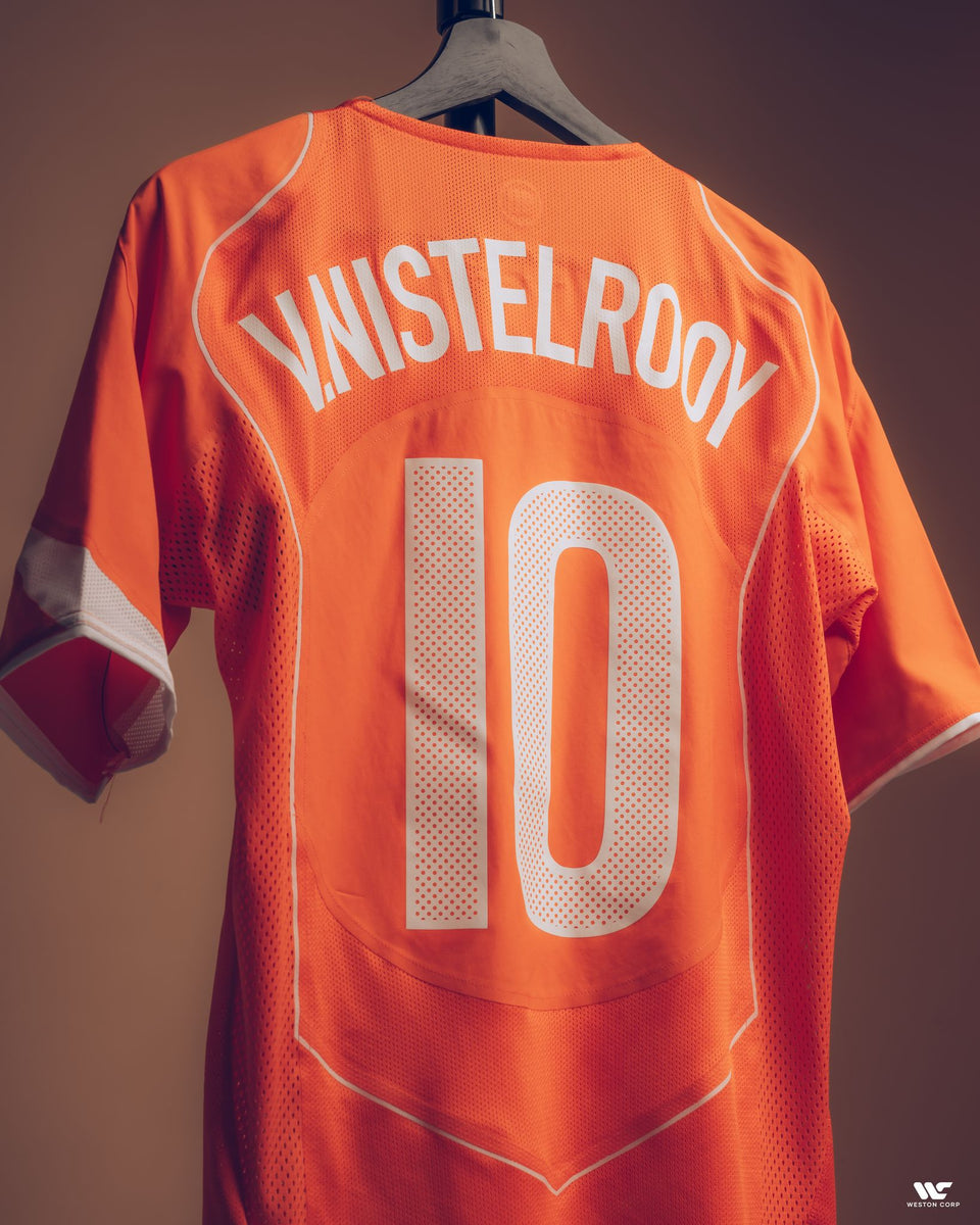 Netherlands Adult 2004 Reissue SS Jersey - V.Nistelrooy 10