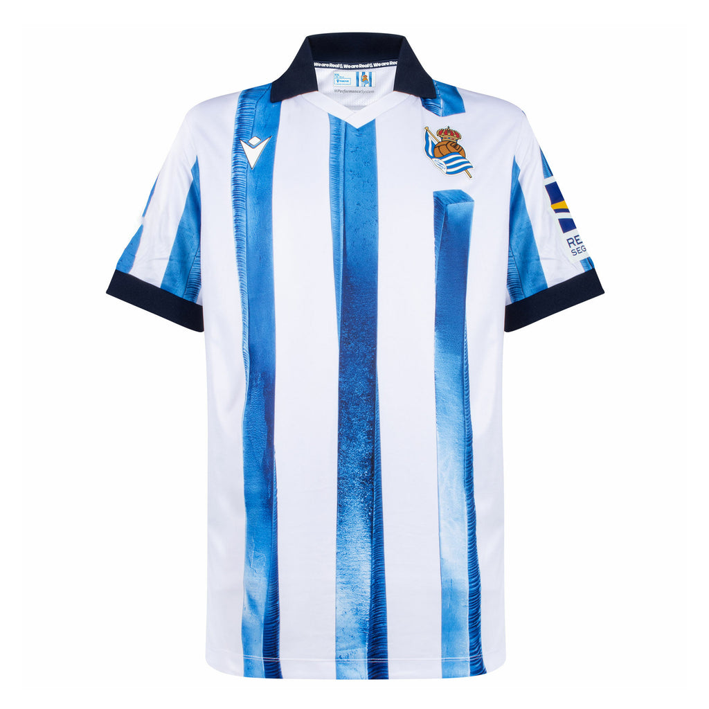 Real Sociedad Adult 2023-24 SS Match Home Jersey