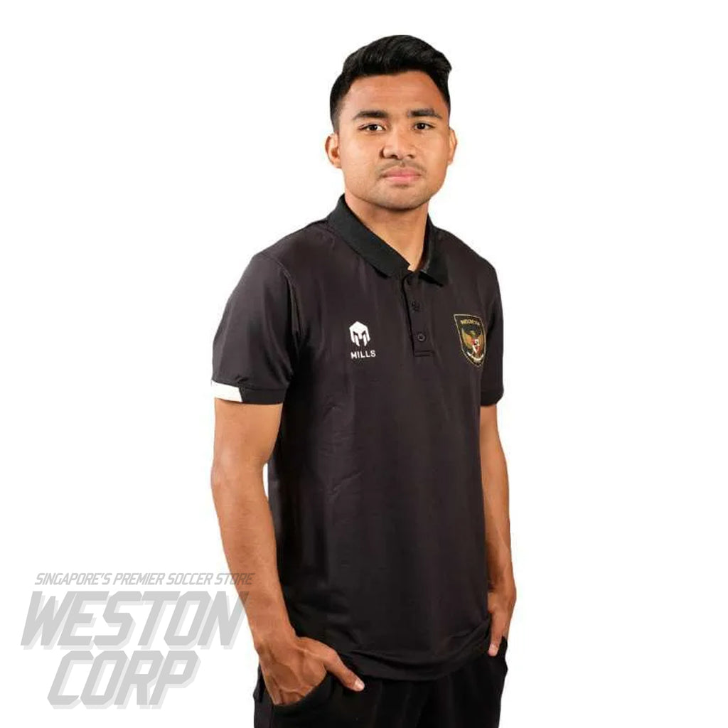 Indonesia Adult 2022 Black Polo Shirt