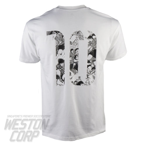 Captain Tsubasa Tee White Black Weston Corporation