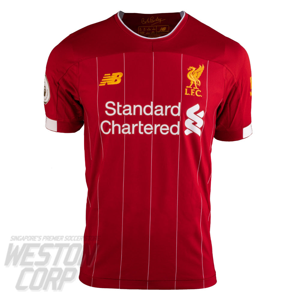 Liverpool FC Adult 2019-20 SS Home Shirt w/ Champions 19-20