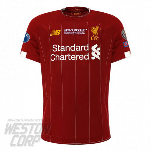 Liverpool FC Adult 2019 20 Super Cup SS Home Shirt Weston Corporation