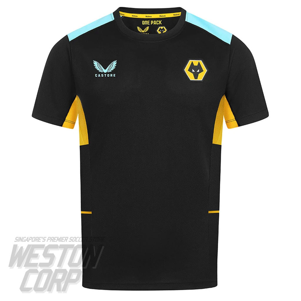 Wolves Adult 2021-22 Pro Training SS Jersey (Black)
