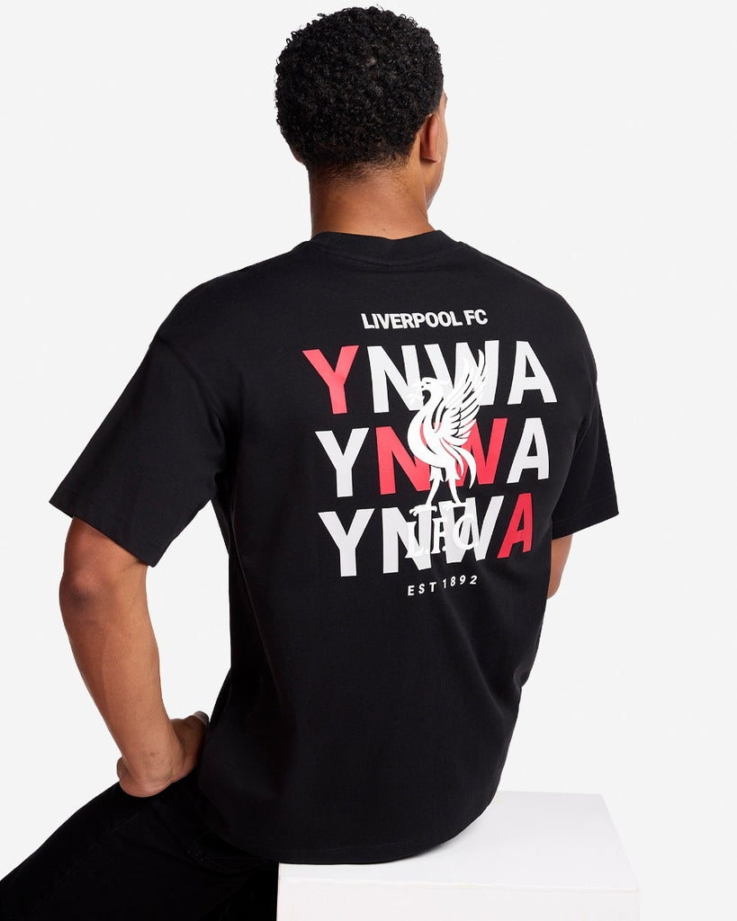 LFC Mens Oversized YNWA Tee Black
