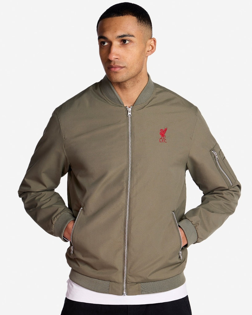 LFC Mens Bomber Jacket Khaki