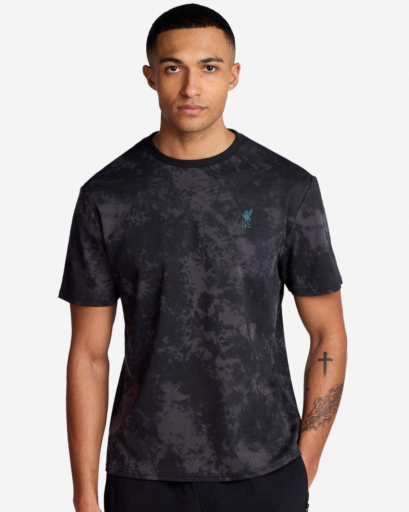LFC Mens Oversized Tie Dye Effect Black