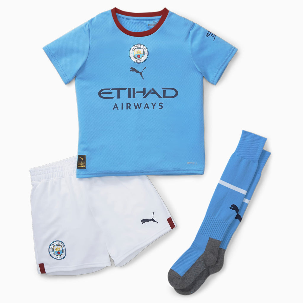 Manchester City 2022-23 Home Mini Kit