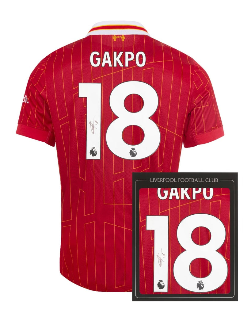 LFC Signed 24/25 Gakpo Boxed Shirt – Weston Corporation