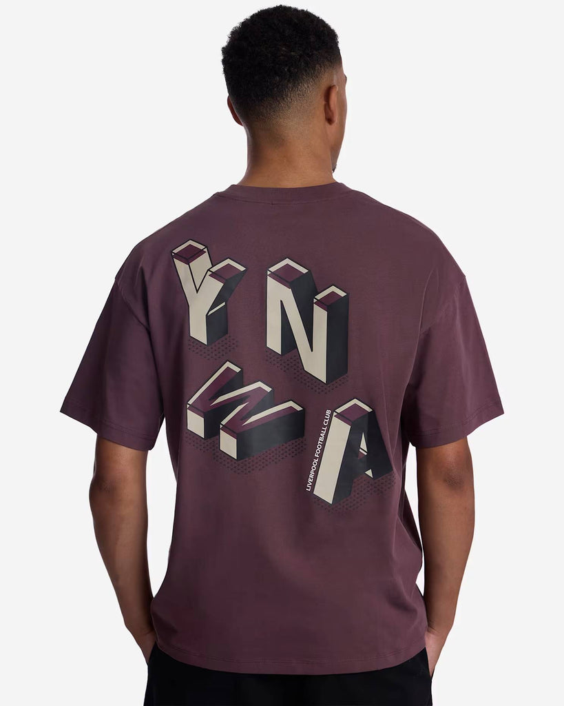 LFC Mens YNWA Oversized Abstract Tee Huckleberry