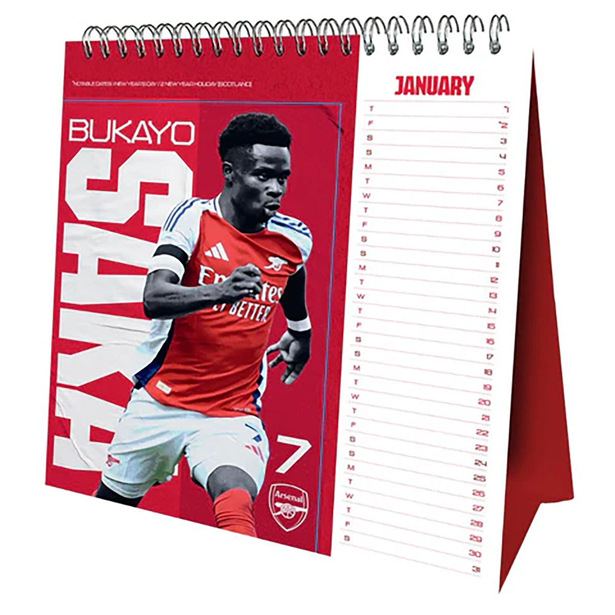 Arsenal 2026 Desk Easel Calendar – Weston Corporation