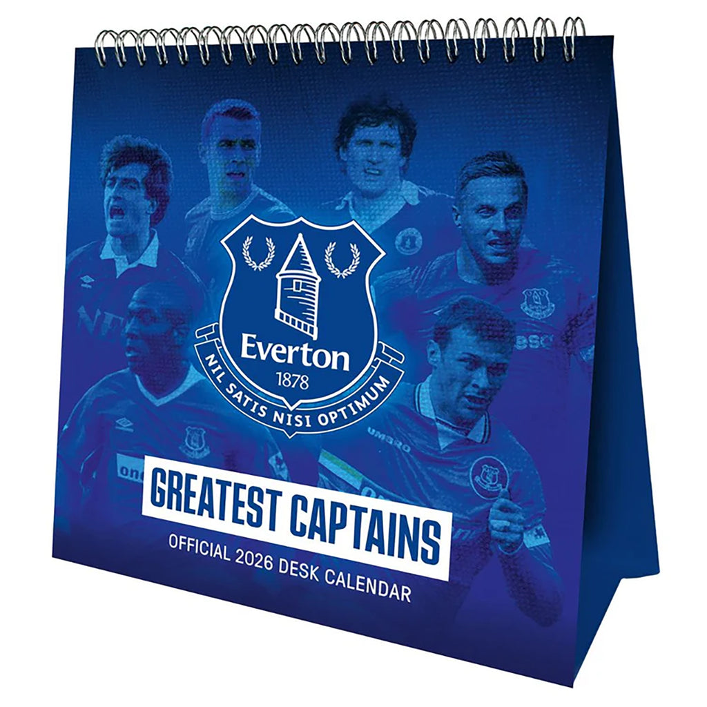 Everton 2026 Desk Easel Calendar