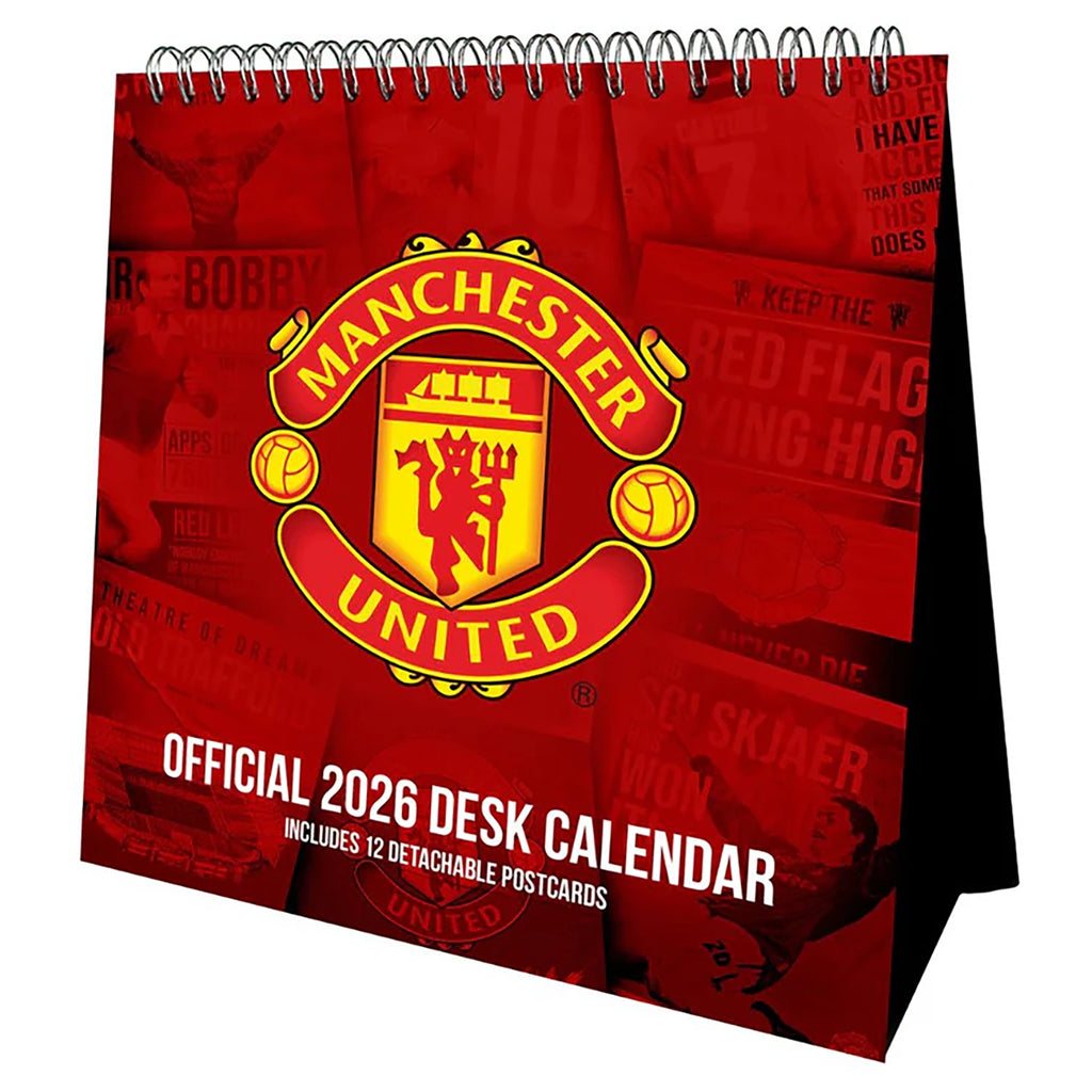 Manchester United 2026 Desk Easel Calendar