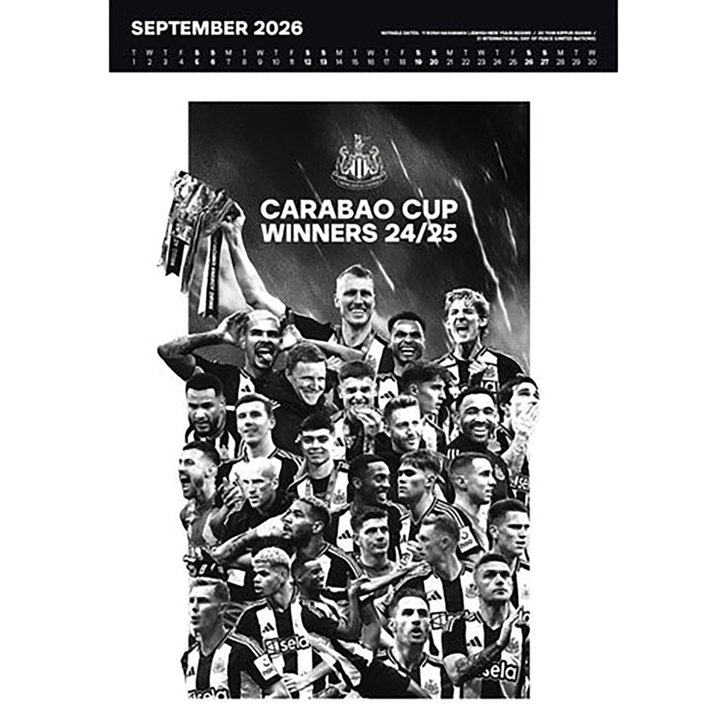 Newcastle United 2026 A3 Deluxe Calendar