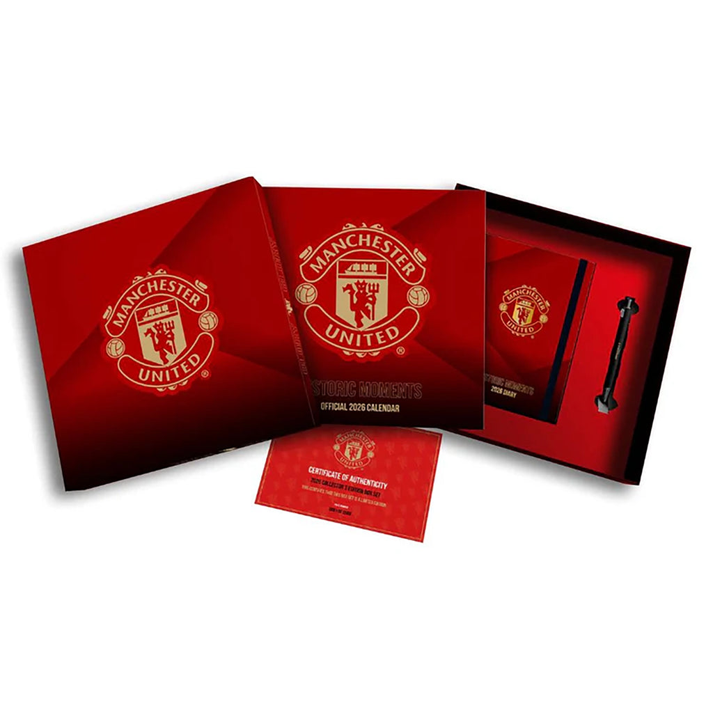 Manchester United 2026 Calendar & Diary Musical Gift Box