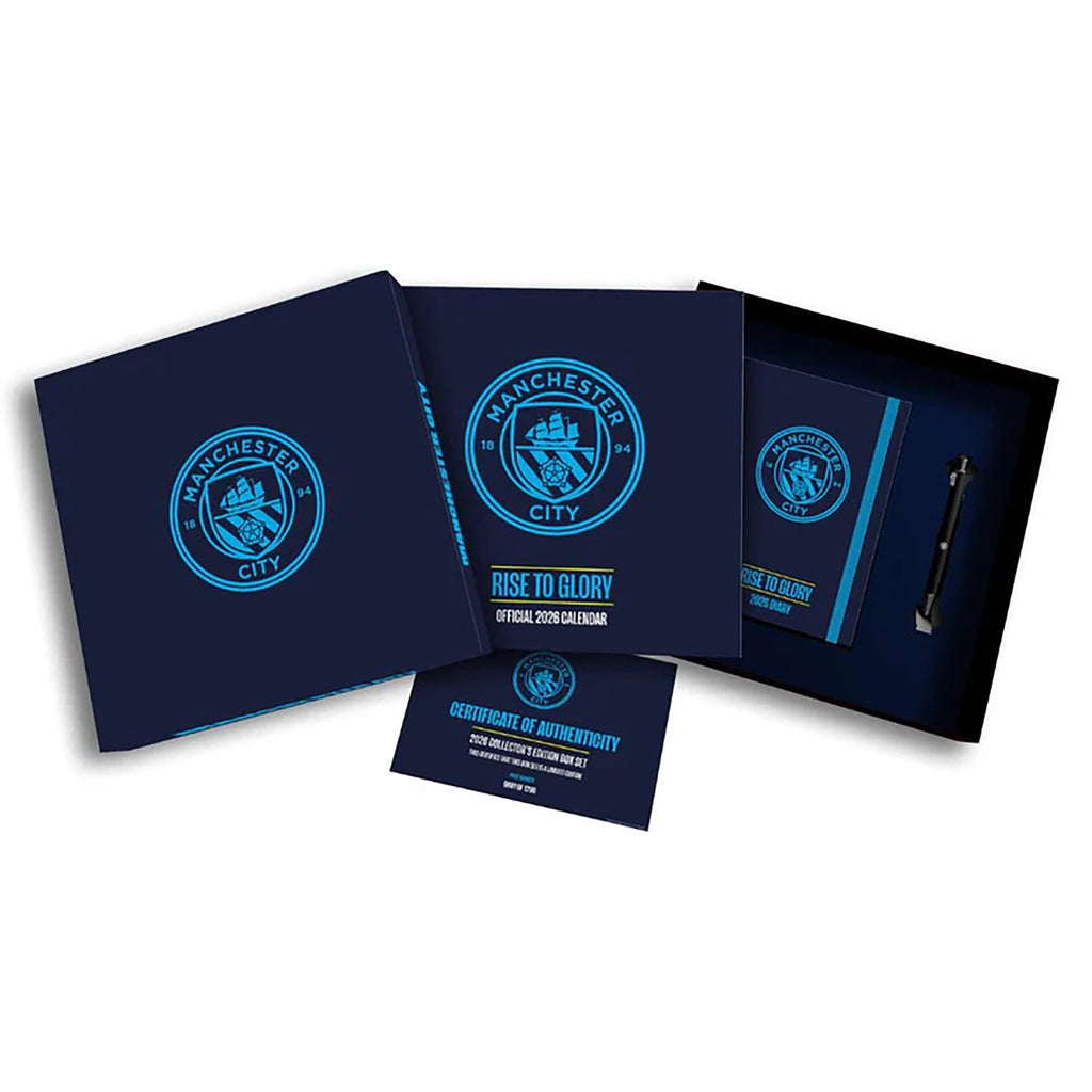 Manchester City 2026 Calendar & Diary Musical Gift Box