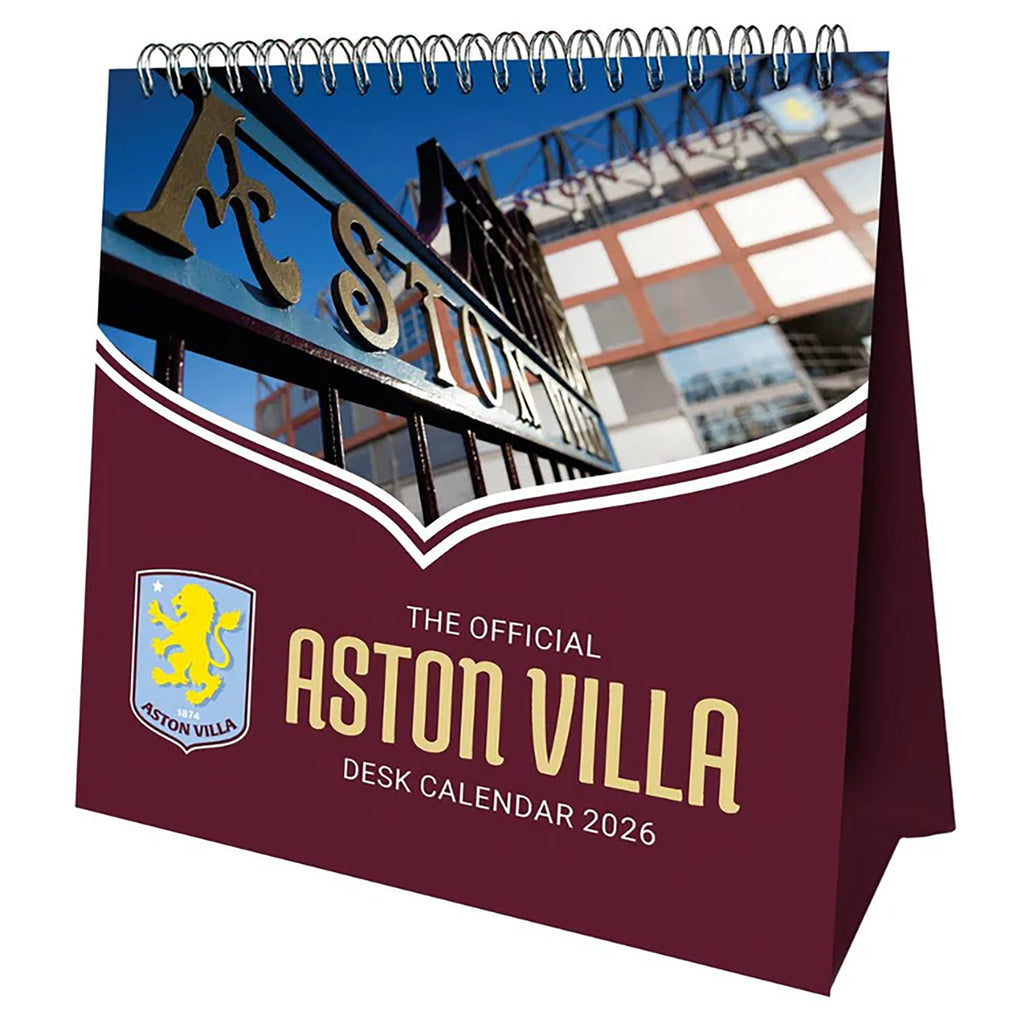 Aston Villa 2026 Desk Easel Calendar