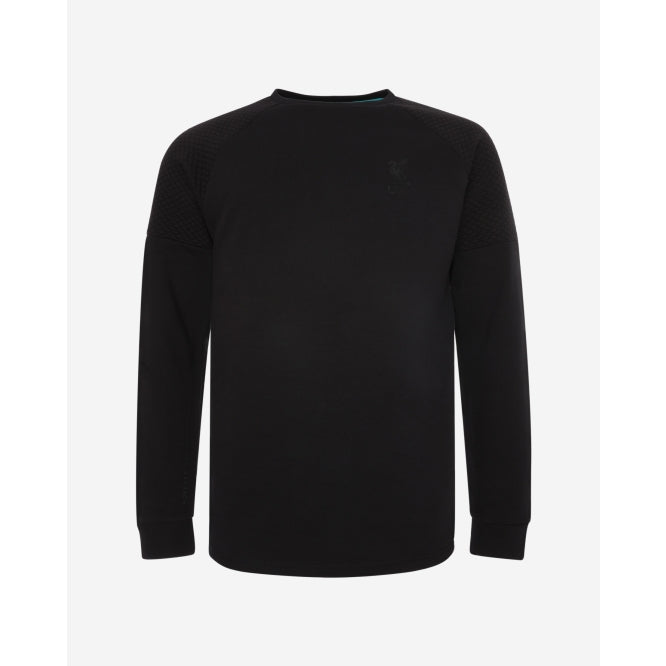 LFC Mens Black Quilted Crew