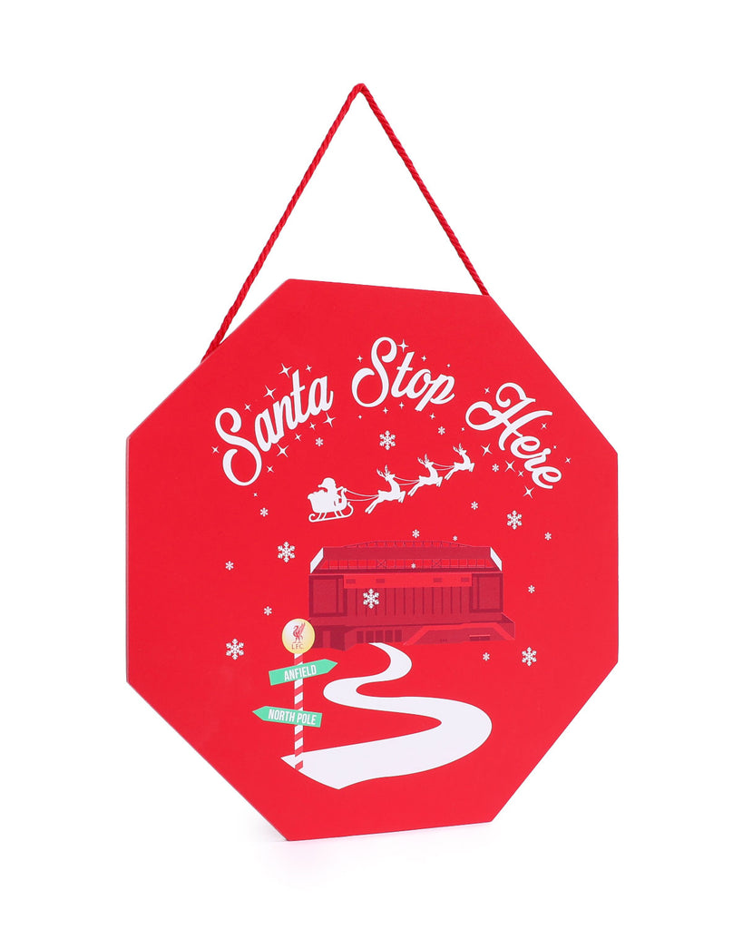 LFC Santa Stop Here Sign
