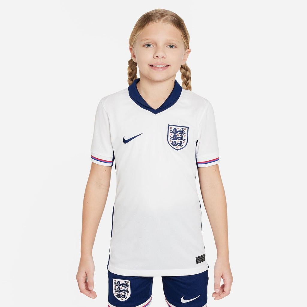 England Big Kids Euro 2024 Stadium SS Home Jersey