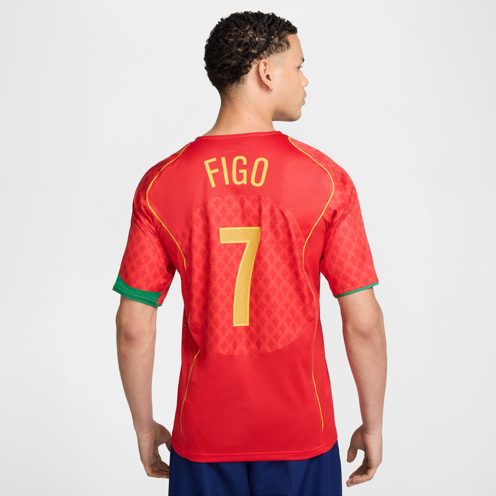 Portugal Adult 2004 Home Reissue Jersey w/ Luis Figo Name and
