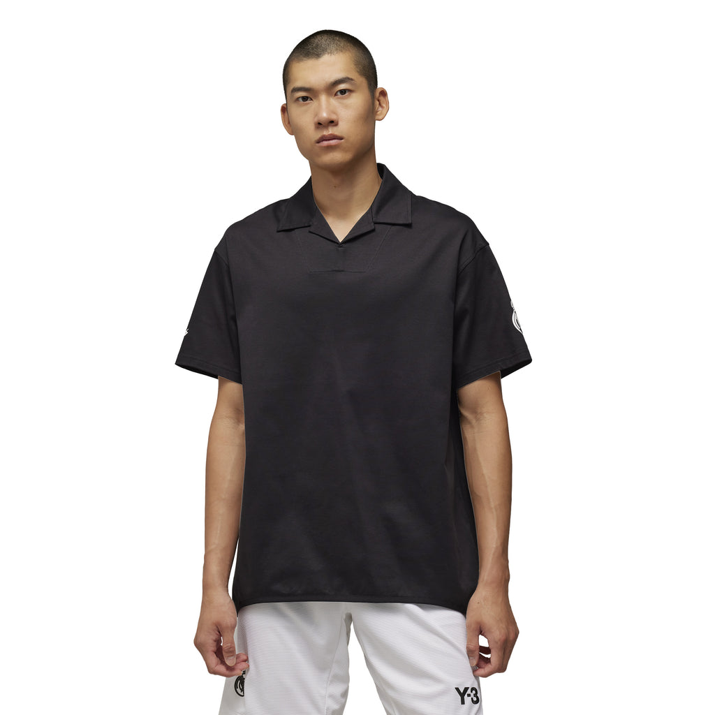【新品・限定】Y-3×Real Madrid POLO 半袖シャツ XS 黒 新品・限定】Y-3×Real Madrid POLO 半袖シャツ XS 黒