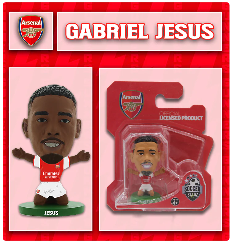 Soccerstarz - Gabriel Jesus (Arsenal-Classic Kit)