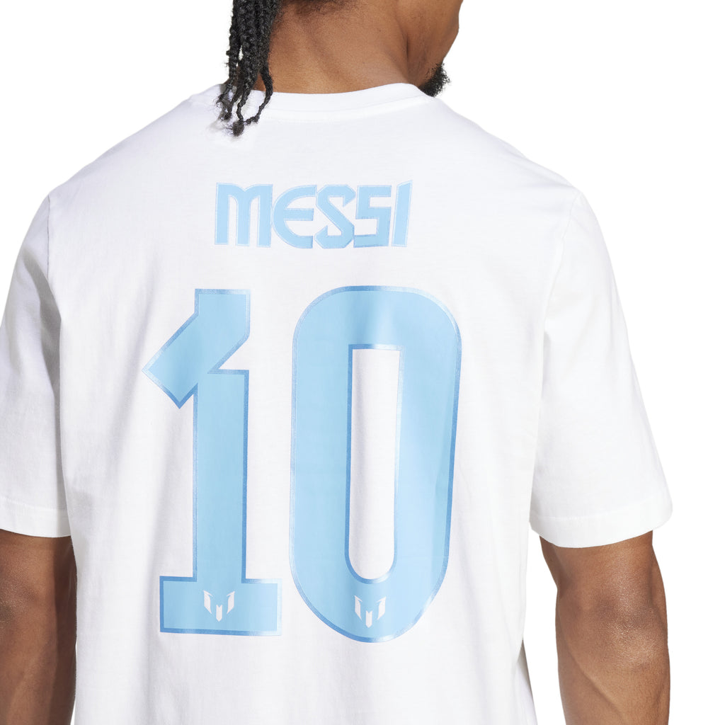 Adidas Adult Messi Name & Number Graphic Tee (White) – Weston Corporation