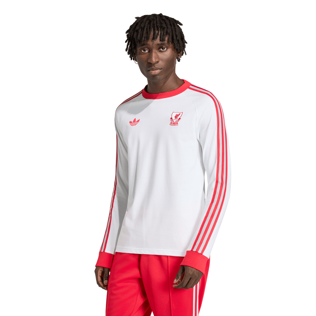 Liverpool Adidas Originals Long Sleeve Tee White