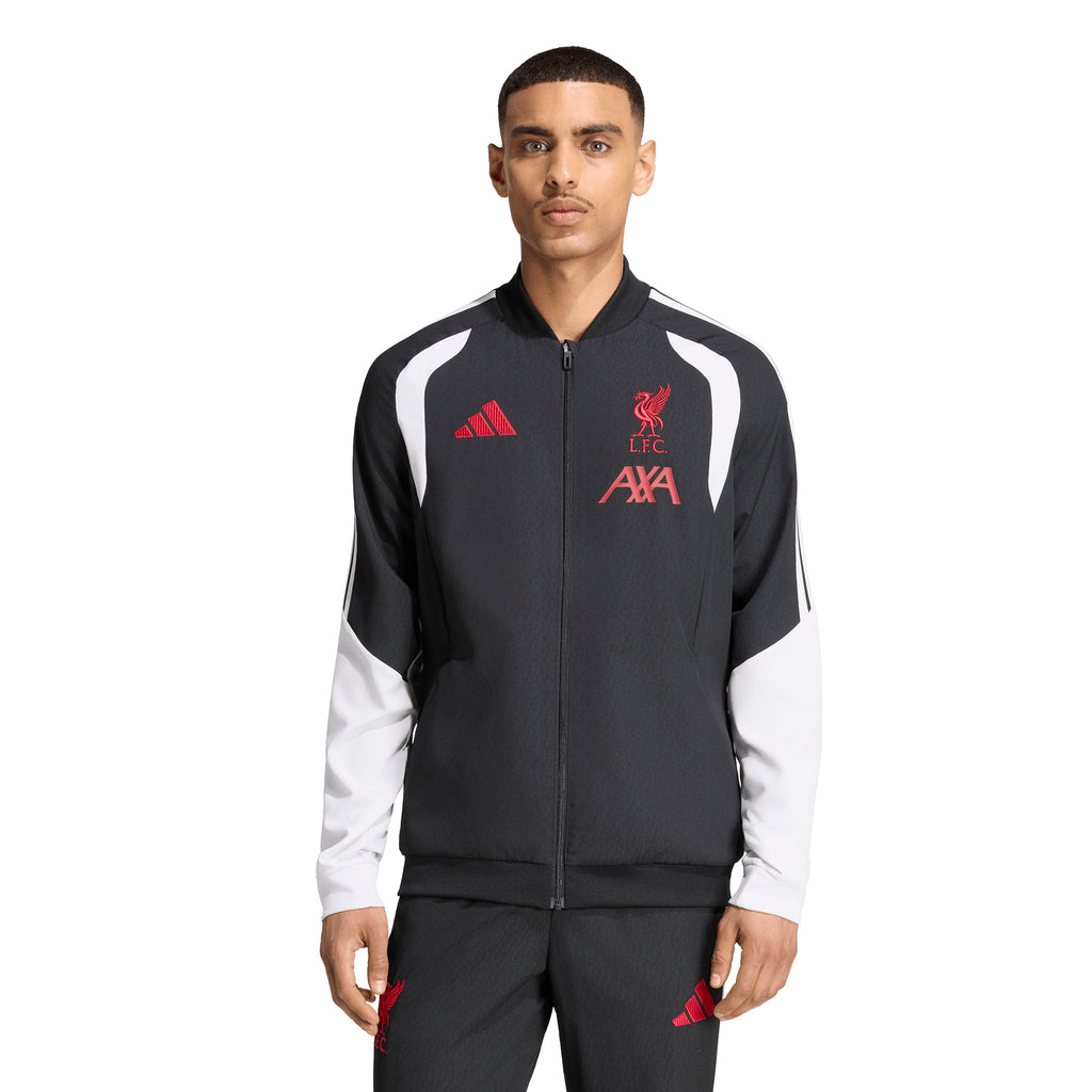 Liverpool Adidas Mens 26/27 Tiro Presentation Jacket Black