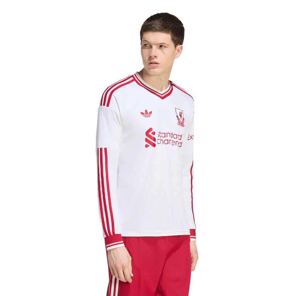 Liverpool Adidas Mens 26/27 Long Sleeve Away Jersey