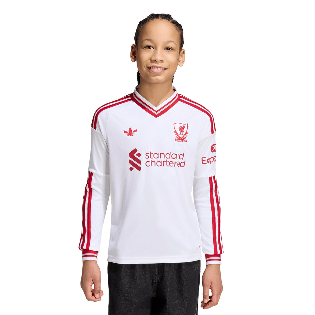 Liverpool Adidas Youth 26/27 Long Sleeve Away Jersey