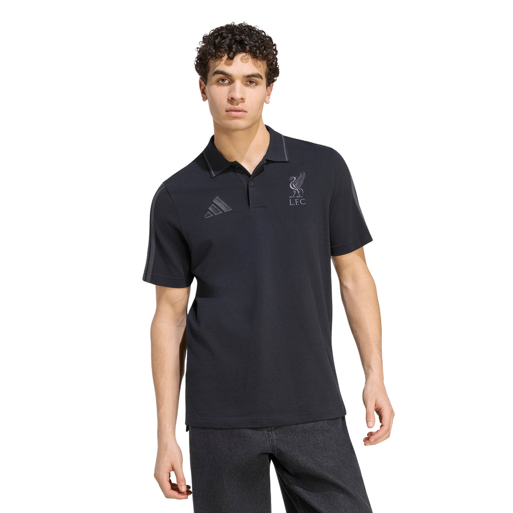 Liverpool Adidas Adults 26/27 DNA Polo Black