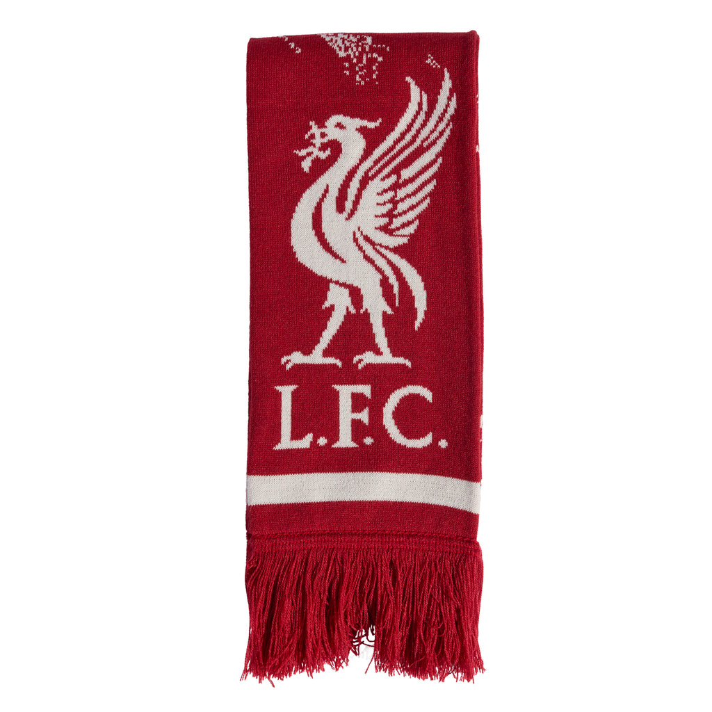 Liverpool Adidas Scarf Active Maroon & White