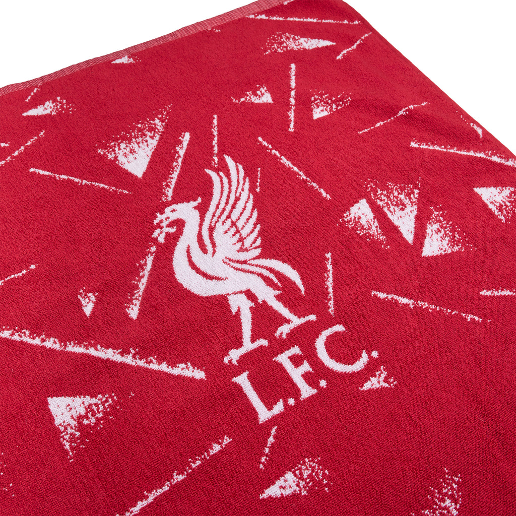 Liverpool Adidas Large Beach Towel Active Maroon & White