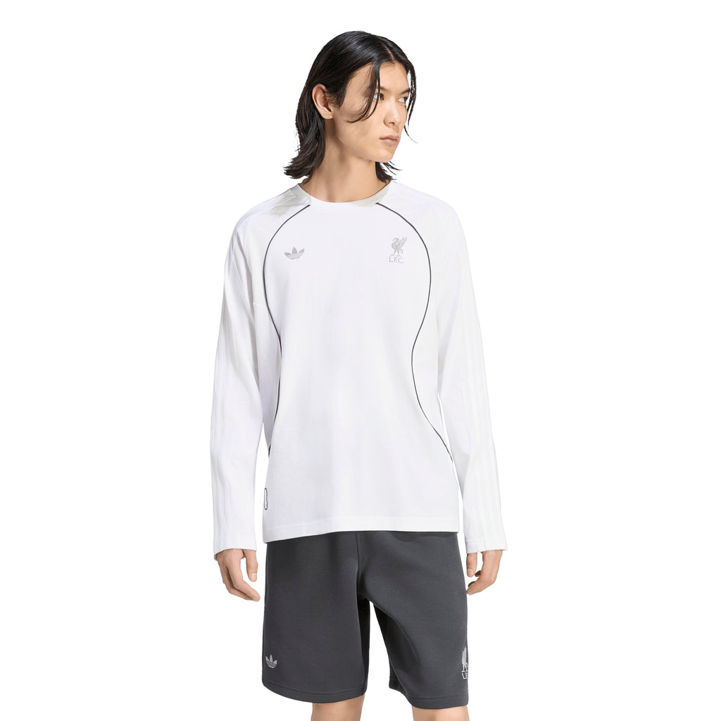 Liverpool Adidas Mens Teamgeist 26 Long Sleeve Tee White