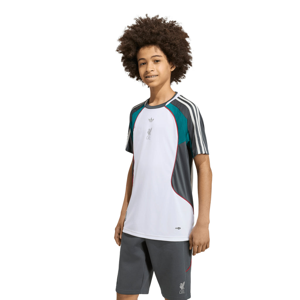 Liverpool Adidas Youth Teamgeist 26 Warm Up Jersey Dark Grey