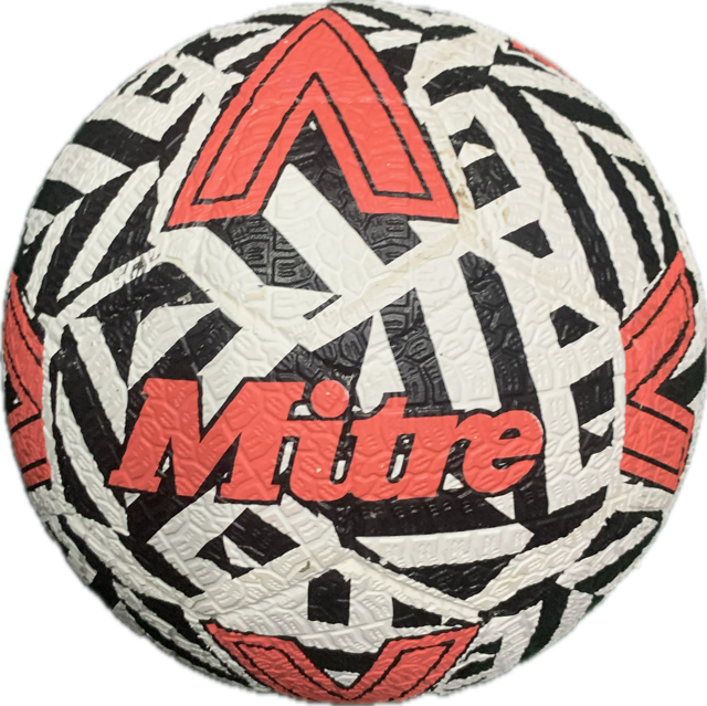 Mitre Street Soccer 24 AU Ball (White/Black/Red)