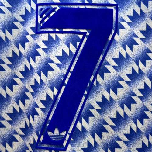 Manchester United 90/92 Away Bringback Number Printing