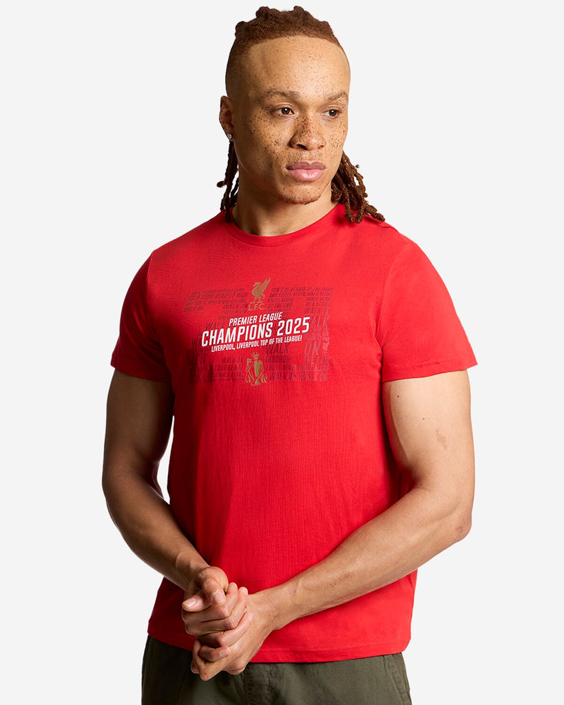 LFC EPL Champions 24/25 Adults Tee Red