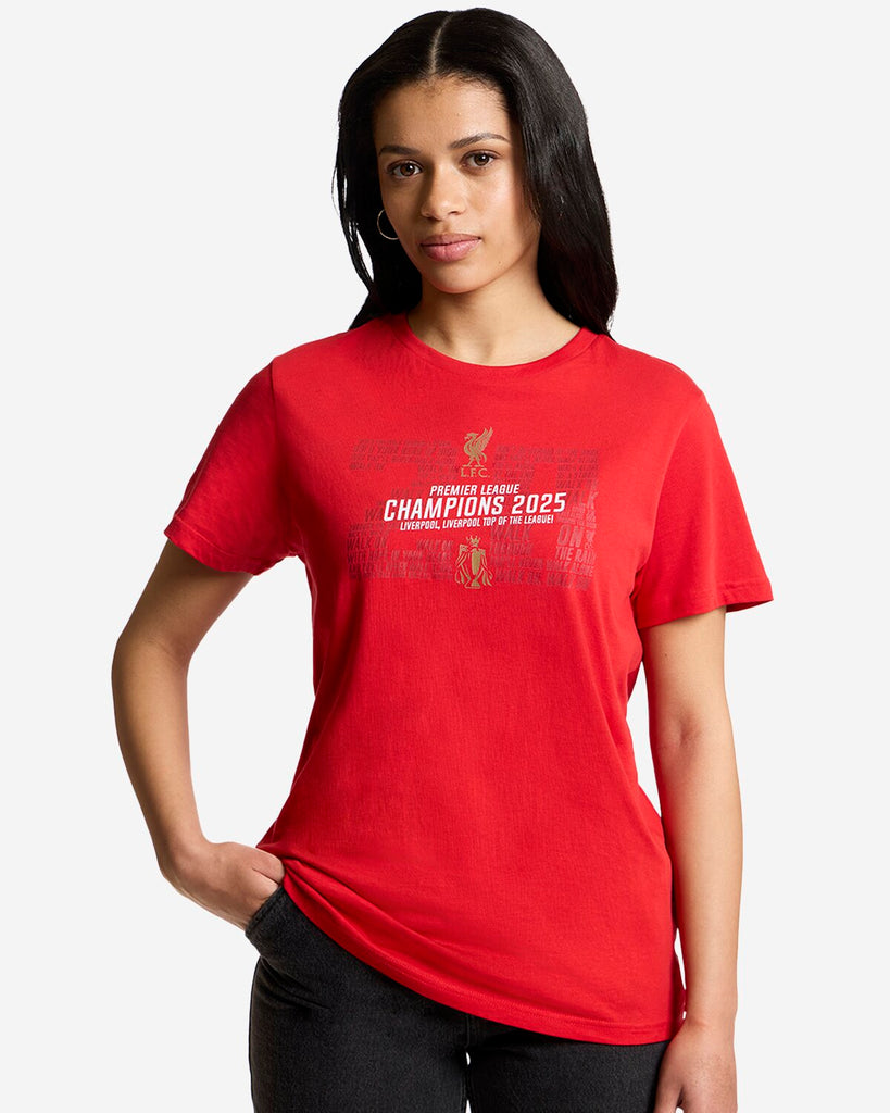 LFC EPL Champions 24/25 Women's Tee Red
