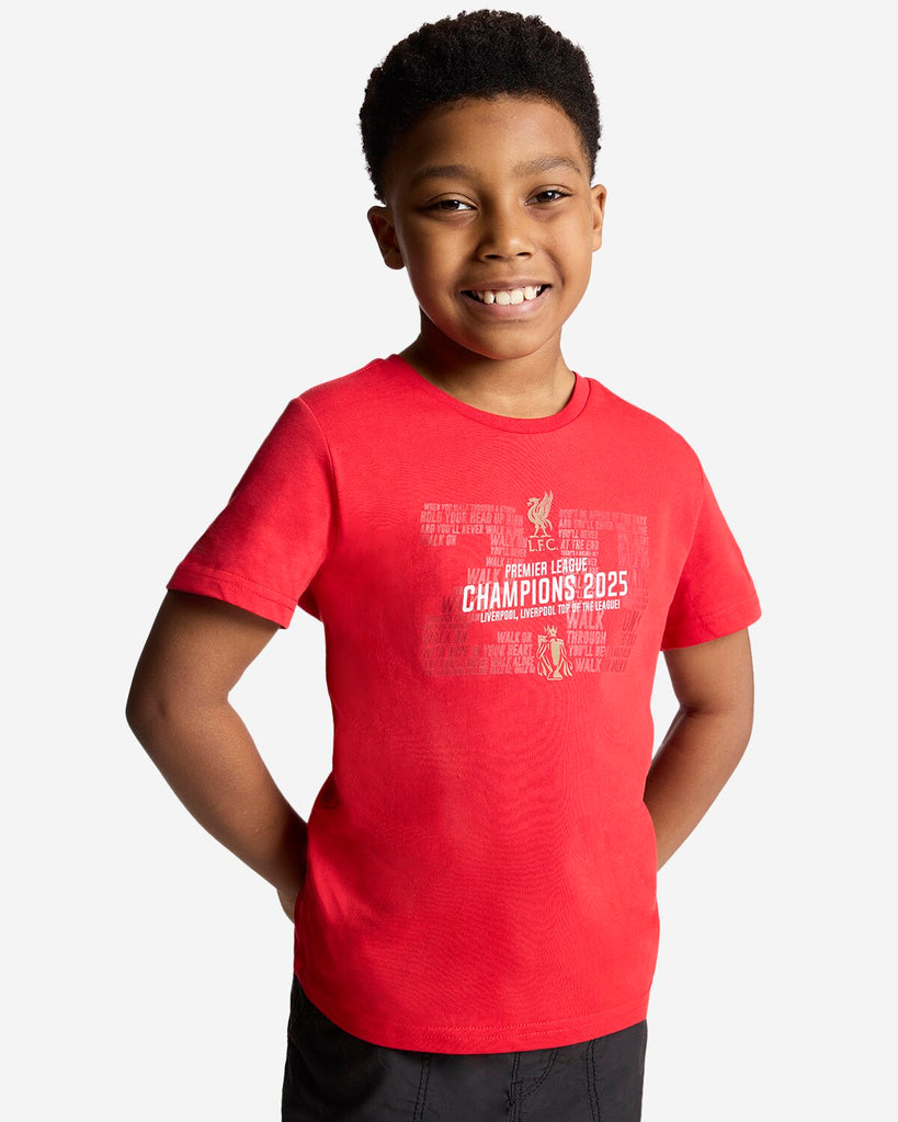LFC EPL Champions 24/25 Juniors Tee Red