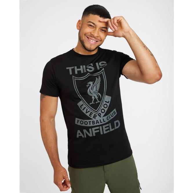 LFC Mens Black This Is Anfield Tee