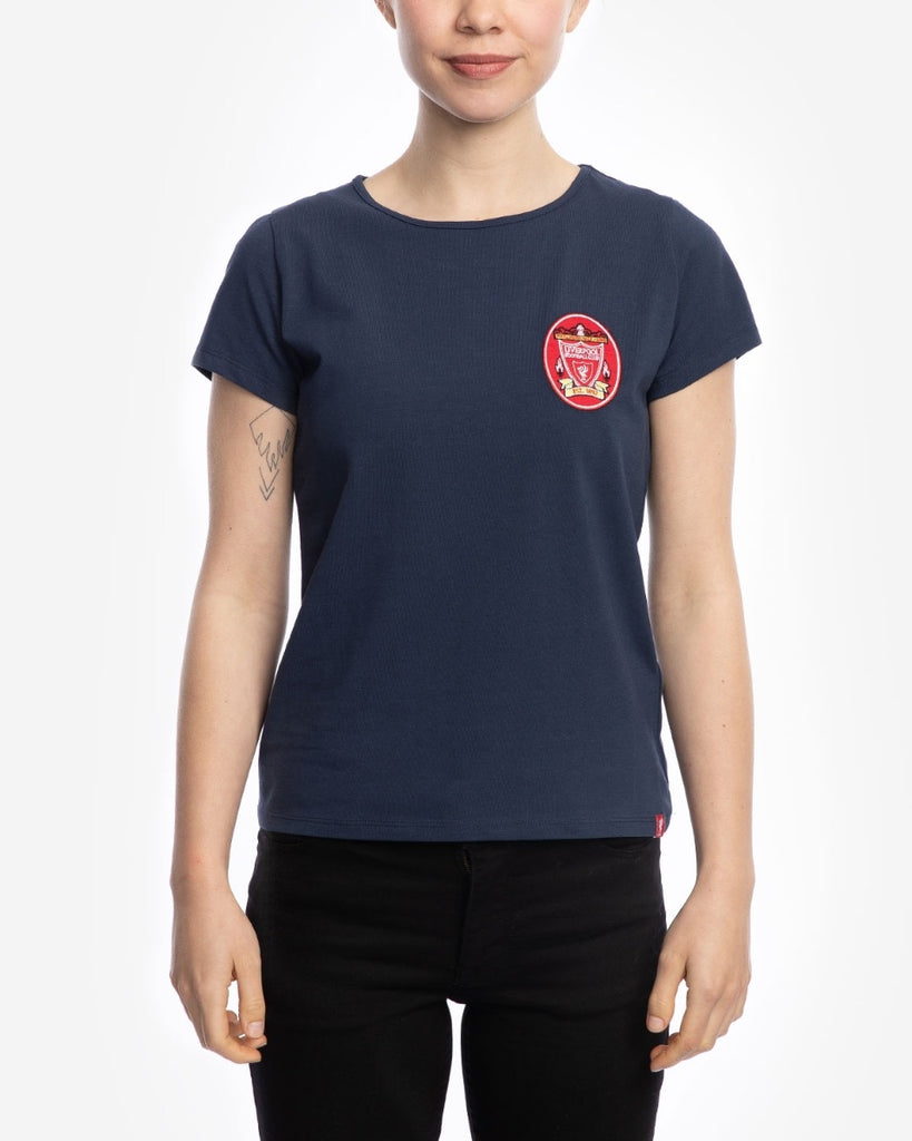 LFC Womens Navy 96-97 Crest Tee