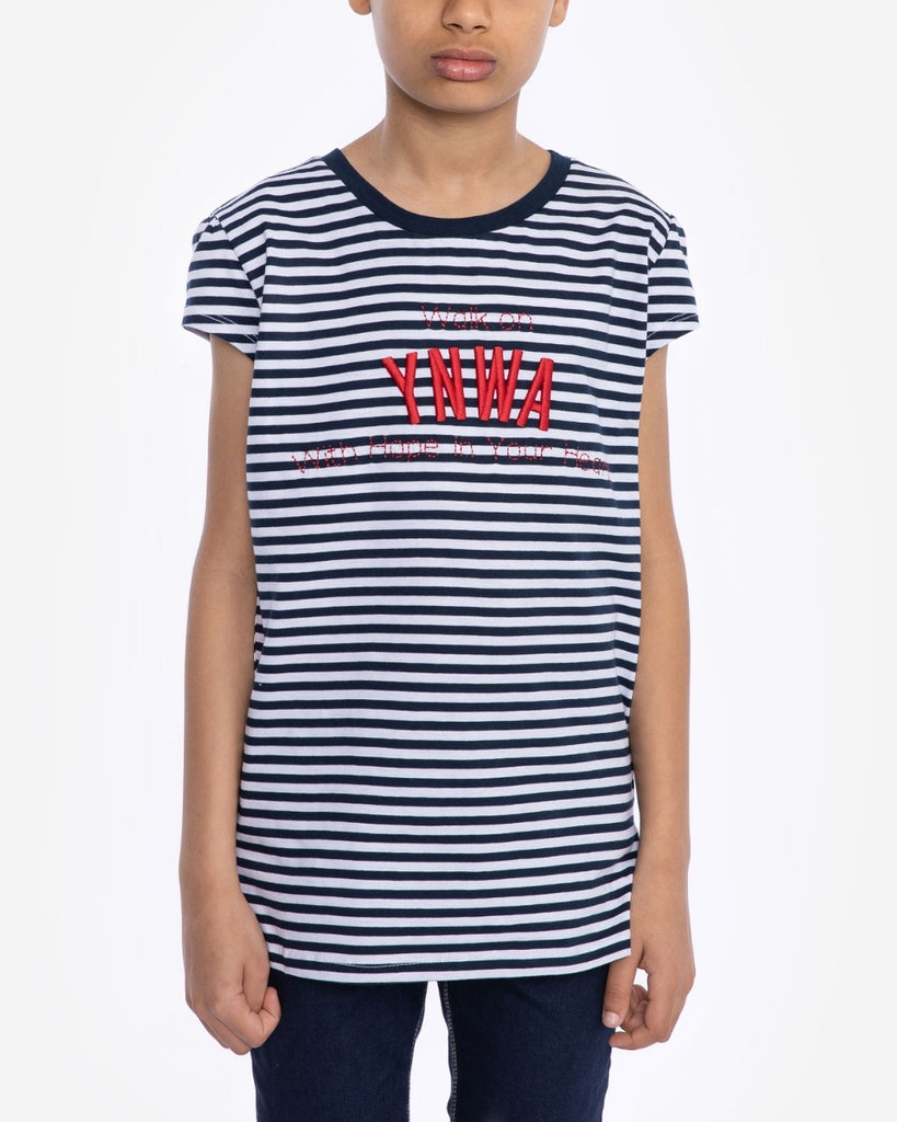 LFC Junior Navy/White Stripe Walk On Tee