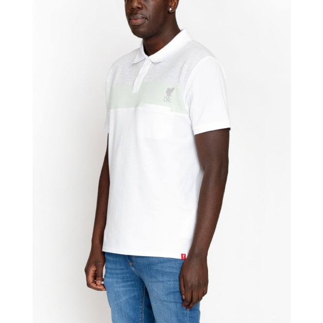 LFC Mens White Colour Pocket Polo
