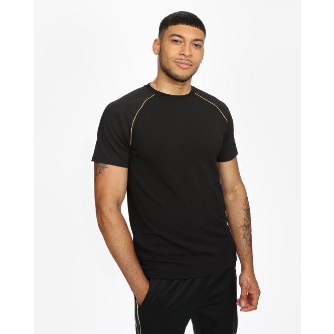 LFC Mens Black Gold Detail Tee