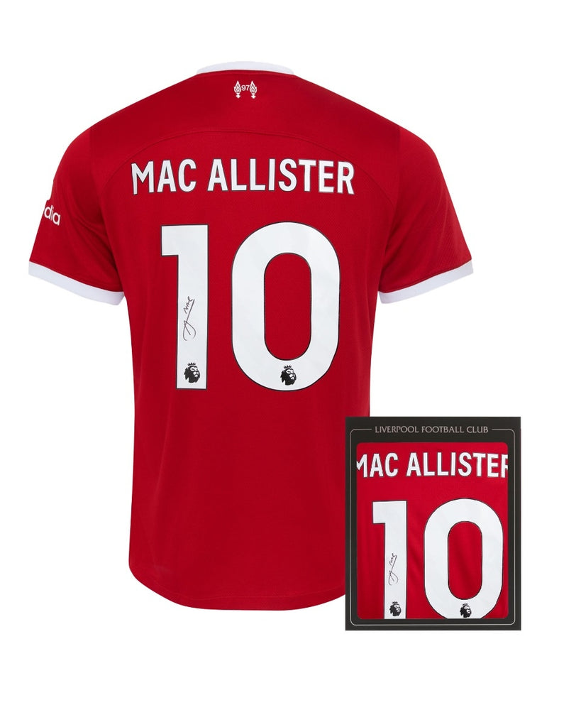 LFC Signed 23/24 Boxed Shirt - Mac Allister
